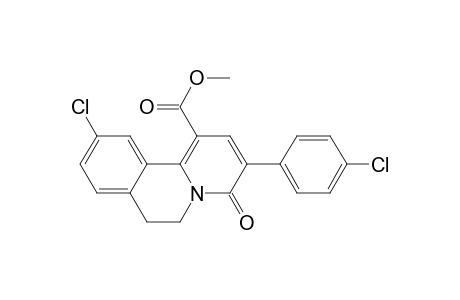 10-chloro-3-(4-chlorophenyl)-4-keto-6,7-dihydrobenzo[a]quinolizine-1-carboxylic acid methyl ester