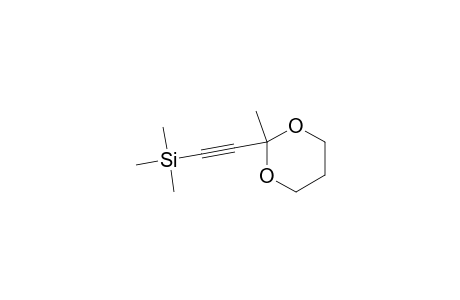 Silane, trimethyl[(2-methyl-1,3-dioxan-2-yl)ethynyl]-