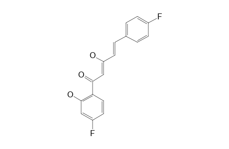 3-HYDROXY-1-(2-HYDROXY,4-FLUOROPHENYL)-5-(4-FLUOROPHENYL)-2,4-PENTADIEN-1-ONE
