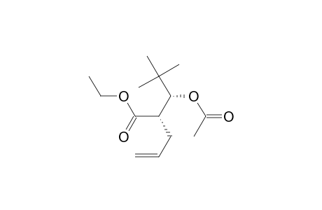 (2S)-2-[(1R)-1-acetoxy-2,2-dimethyl-propyl]pent-4-enoic acid ethyl ester