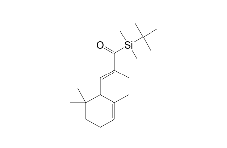 Silane, (1,1-dimethylethyl)dimethyl[2-methyl-1-oxo-3-(2,6,6-trimethyl-2-cyclohexen-1-yl)-2-propenyl]-, (E)-