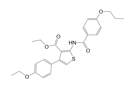 ethyl 4-(4-ethoxyphenyl)-2-[(4-propoxybenzoyl)amino]-3-thiophenecarboxylate