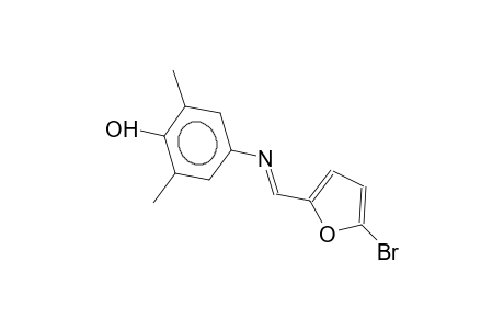 4-(5-bromofurfurylideneamino)-2,6-dimethylphenol