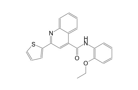 4-quinolinecarboxamide, N-(2-ethoxyphenyl)-2-(2-thienyl)-