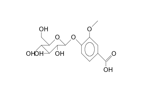Vannilic acid, 4-O-B-D-glucopyranoside