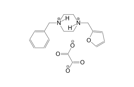 1-benzyl-4-(2-furylmethyl)piperazinediium oxalate