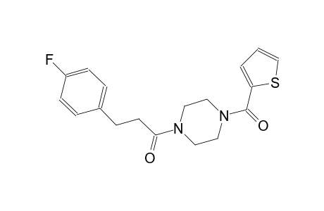 1-[3-(4-fluorophenyl)propanoyl]-4-(2-thienylcarbonyl)piperazine