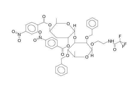 2-TRIFLUOROACETAMIDOETHYL 2,4-DI-O-BENZYL-3-O-(3,6-DIDEOXY-2,4-DI-O-PARA-NITROBENZOYL-ALPHA-D-XYLOHEXOPYRANOSYL)-BETA-L-RHAMNOPYRANOSIDE