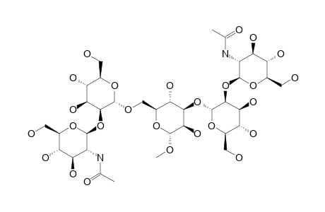 #7;METHYL-2-ACETAMIDO-2-DEOXY-BETA-D-GLUCOPYRANOSYL-(1->2)-ALPHA-D-MANNOPYRANOSYL-(1->3)-[2-ACETAMIDO-2-DEOXY-BETA-D-GLUCOPYRANOSYL-(1->2)-3,4,6-ALPHA-D-MANNOP