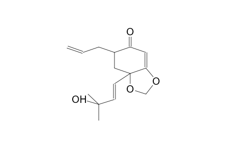 1,3-BENZODIOXOL-5(6H)-ONE, 7,7a-DIHYDRO-7a(3-HYDROXY-3-METHYL-1-BUTENYL)-6-(2-PROPENYL)-