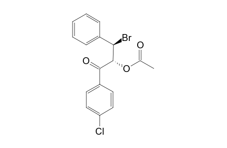 THREO-2-ACETOXY-3-BrOMO-1-(4-CHLORO-PHENYL)-3-PHENYL-PROPAN-1-ONE