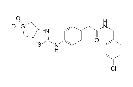 benzeneacetamide, 4-[(3a,4,6,6a-tetrahydro-5,5-dioxidothieno[3,4-d]thiazol-2-yl)amino]-N-[(4-chlorophenyl)methyl]-
