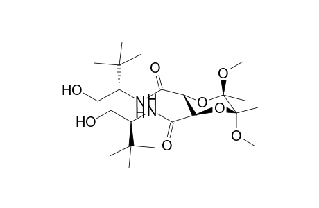 (2R,3R,5R,6R)-2,3-Bis[N-(1'S)-(1'-tert-butyl-2'-hydroxyethyl)amido]-5,6-dimethyl-5,6-dimethoxy-1,4-dioxane