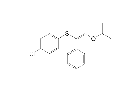 1-Phenyl-1-[(p-chlorophenyl)thio]-2-isopropoxyethene