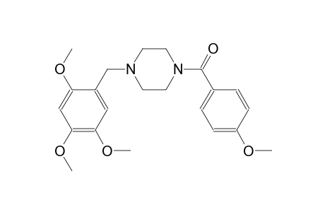 1-(4-methoxybenzoyl)-4-(2,4,5-trimethoxybenzyl)piperazine