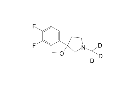 3-(3,4-difluorophenyl)-3-methoxy-1-(methyl-d3)-pyrrolidine