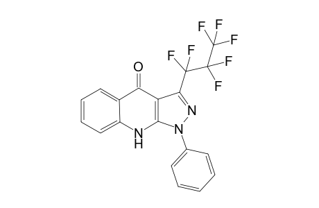 1-Phenyl-4,9-dihydro-3-perfluoropropyl-1H-pyrozolo[3,4-b]qionolin-4-one