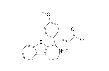 Methyl (2E)-3-[2-Methyl-1-(4-methoxyphenyl)-1,2,3,4-tetrahydro[1]benzothieno[2,3-c]pyridine-1-yl]acrylate