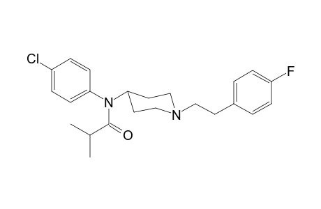 N-(4-Chlorophenyl)-N-(1-[2-(4-fluorophenyl)ethyl]piperidin-4-yl)-2-methylpropanamide