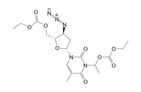 [(2S,3S,5R)-3-azido-5-[3-(1-ethoxycarbonyloxyethyl)-5-methyl-2,4-bis(oxidanylidene)pyrimidin-1-yl]oxolan-2-yl]methyl ethyl carbonate