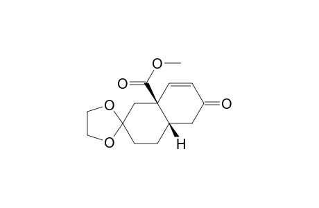 (4a.beta.,8a.alpha.)-4a,5,6,7,8,8a-Hexahydro-8a.beta.-carbomethoxy-7,7-ethylenedioxy-3(4H)-oxonaphthalene