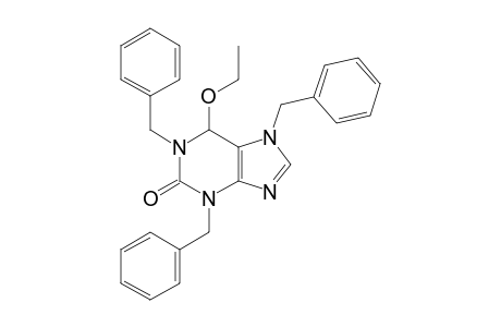 6-ETHOXY-1,3,7-TRIBENZYL-2-OXOPURINE