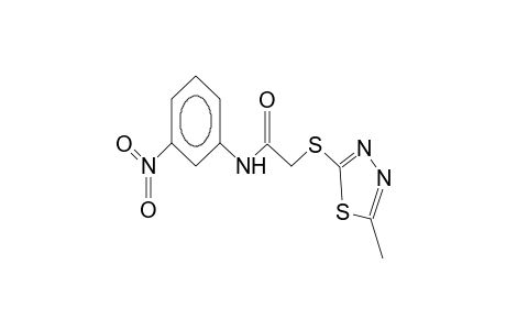 N-(3-nitrophenyl)-2-(5-methyl-1,3,4-thiadiazol-2-yl)thioacetamide