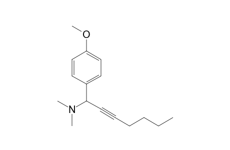 1-(4-Methoxyphenyl)-N,N-dimethyl-2-heptyn-1-amine