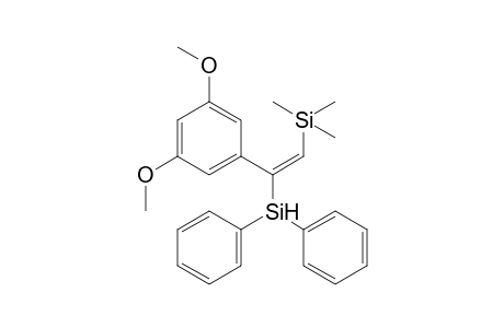 (E)-(2-(3,5-Dimethoxyphenyl)-2-(diphenylsilyl)vinyl)trimethylsilane