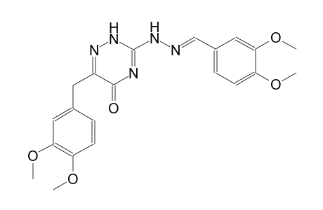 3,4-dimethoxybenzaldehyde [6-(3,4-dimethoxybenzyl)-5-oxo-2,5-dihydro-1,2,4-triazin-3-yl]hydrazone