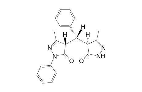 4-[ .alpha.-(3'-Methyl-5'-oxo-1'-phenyl-2'-pyrazolin-4'-yl)benzyl]-3-methyl-2-pyrazolin-5-one