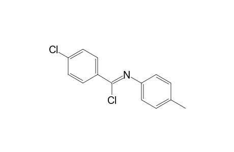 4-Chloro-N-(4-methylphenyl)benzenecarboximidoyl chloride