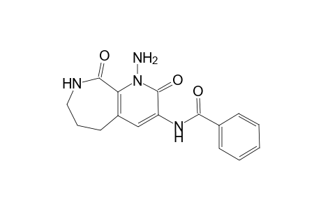 N-(1-amino-2,9-dioxo-2,5,6,7,8,9-hexahydro-1H-pyrido[2,3-c]azepin-3-yl)benzamide
