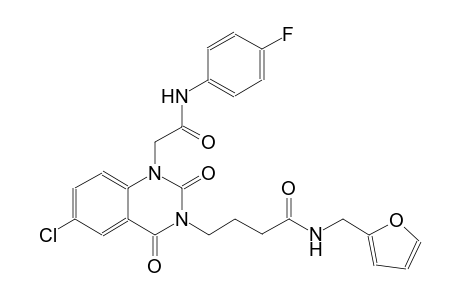 4-(6-chloro-1-[2-(4-fluoroanilino)-2-oxoethyl]-2,4-dioxo-1,4-dihydro-3(2H)-quinazolinyl)-N-(2-furylmethyl)butanamide