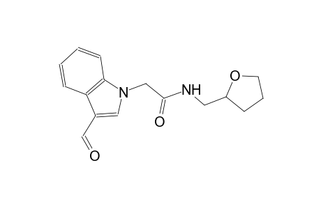 2-(3-formyl-1H-indol-1-yl)-N-(tetrahydro-2-furanylmethyl)acetamide