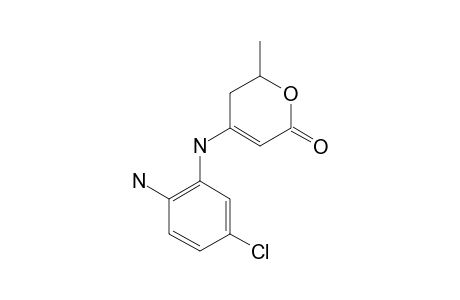4-(2-AMINO-5-CHLOROANILINO)-6-METHYL-5,6-DIHYDRO-2H-2-PYRANONE