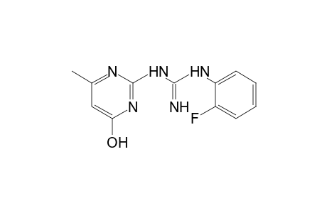 1-(o-fluorophenyl)-3-(4-hydroxy-6-methyl-2-pyrimidinyl)guanidine