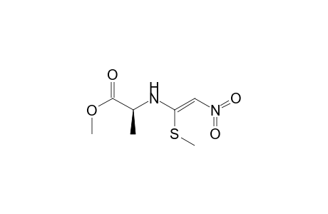 Methyl N-[1-(Methylthio)-2-nitroethenyl]-L-alaninate