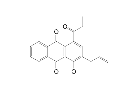 1-HYDROXY-4-PROPANOYL-2-(PROP-2'-ENYL)-ANTHRAQUINONE