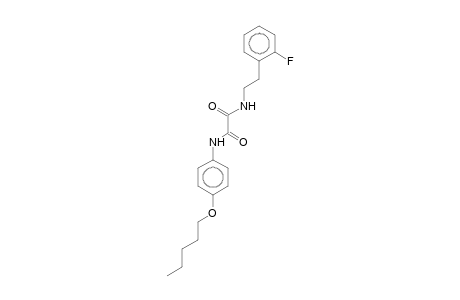 N-(2-Fluorophenethyl)-N'-[4-(pentyloxy)phenyl]oxamide