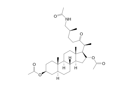 Acetamide, N-[(3.beta.,5.alpha.,16.alpha.,25S)-3,16-bis(acetyloxy)-22-oxocholest an-26-yl]-