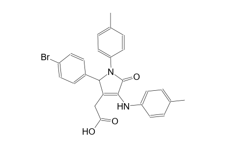 2-[2-(4-bromophenyl)-1-(4-methylphenyl)-4-[(4-methylphenyl)amino]-5-oxidanylidene-2H-pyrrol-3-yl]ethanoic acid