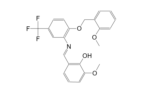 phenol, 2-methoxy-6-[(E)-[[2-[(2-methoxyphenyl)methoxy]-5-(trifluoromethyl)phenyl]imino]methyl]-