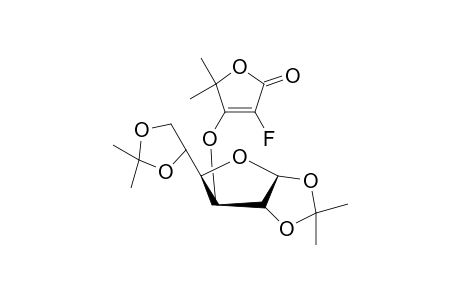 3-O-(1,2:5,6-diisopropylidene-.alpha.,D-glucofuranosyl)-2-fluoro-4,4-dimethyl-2-buten-4-olide