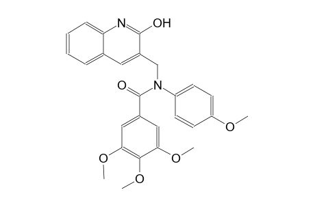 N-[(2-hydroxy-3-quinolinyl)methyl]-3,4,5-trimethoxy-N-(4-methoxyphenyl)benzamide