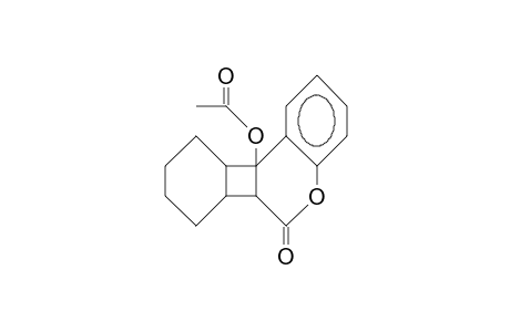 6a,6b,7,8,9,10,10a,10b-Octahydro-10b-acetoxy-benzo(3,4)cyclobuta(1,2-C)chromen-6-one