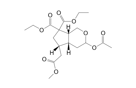 (1R,4R/S,6R,7S)4-Acetoxy-9-bis(ethoxycarbonyl)-7-(methoxycarbonyl)methyl-3-oxabicyclo[4.3.0]non-4-ene
