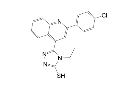5-[2-(4-chlorophenyl)-4-quinolinyl]-4-ethyl-4H-1,2,4-triazole-3-thiol
