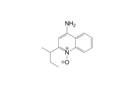 4-Quinolinamine, 2-(1-methylpropyl)-, 1-oxide