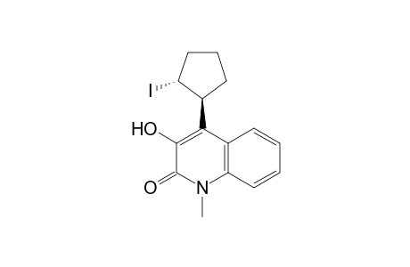 3-Hydroxy-4-(trans-2-iodocyclopentyl)-1-methylquinolin-2(1H)-one